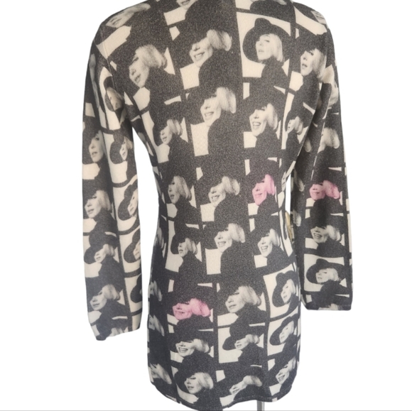 Blue Area " Marilyn Monroe " 100% Cashmere Tunic Sweater/ Dress - Picture 3 of 8